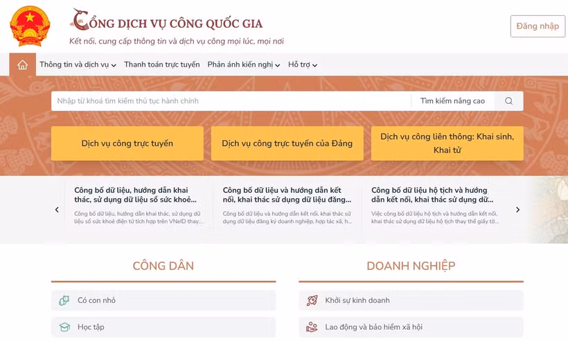 Quy chế quản lý, vận hành, khai thác Cổng Dịch vụ công quốc gia