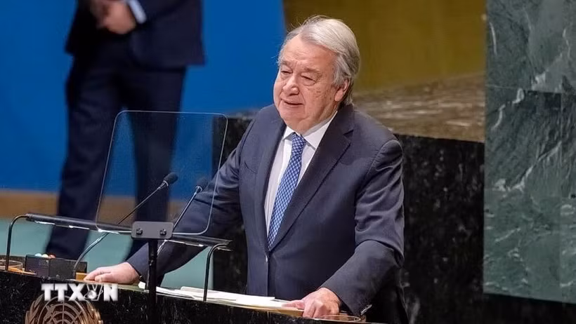 Tổng thư ký Liên hợp quốc António Guterres. (Ảnh: Lê Hoàng/TTXVN)