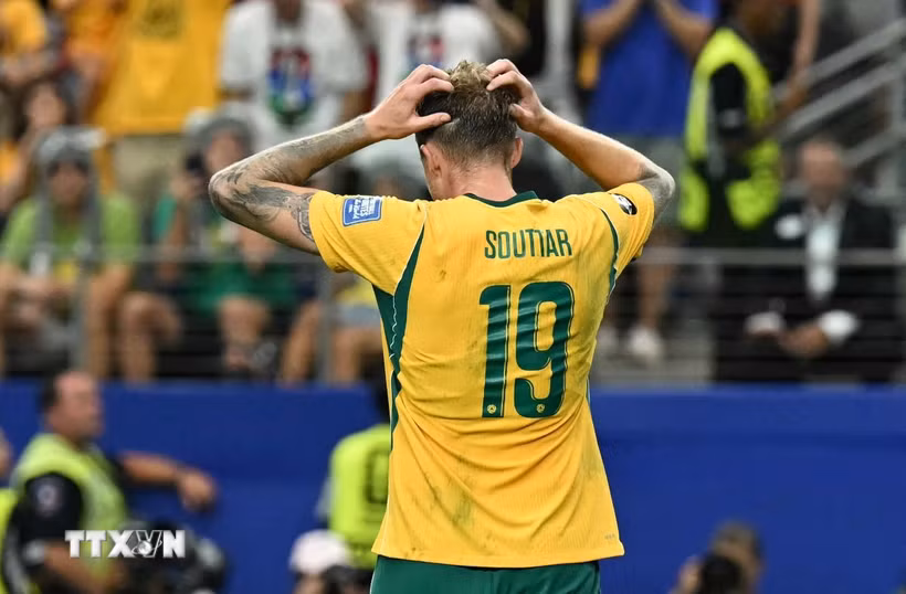 Australia là đội bóng cuối cùng của châu Á chia tay World Cup 2026. (Ảnh: AFP/TTXVN)