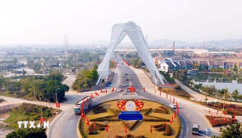 Cổng chào tỉnh Quảng Ninh. (Ảnh: Đức Hiếu/TTXVN)