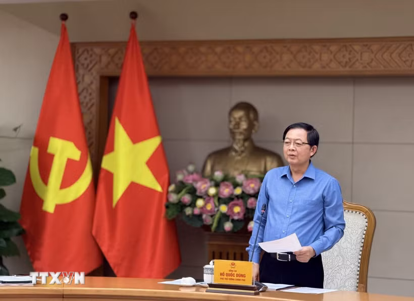 Phó Thủ tướng Chính phủ Hồ Quốc Dũng phát biểu. (Ảnh: Đỗ Bình/TTXVN)