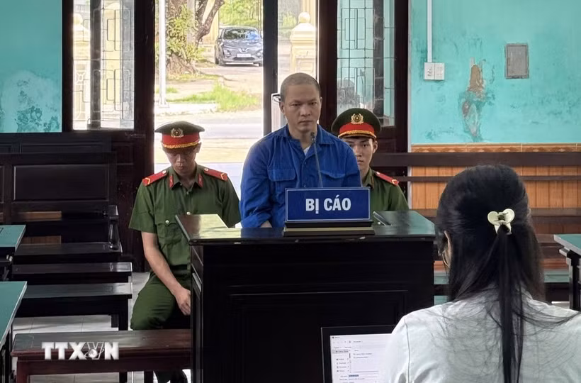 Bị cáo tại phiên tòa. (Ảnh: TTXVN phát)