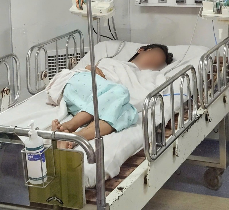 Bệnh nhi L.T.Y.V tại Bệnh viện Bệnh Nhiệt đới Thành phố Hồ Chí Minh.