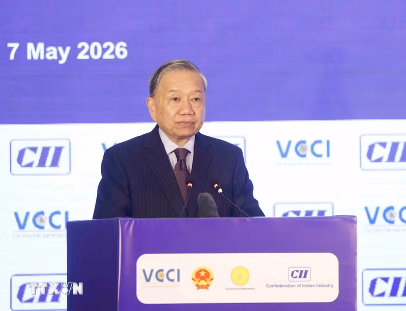 Tổng Bí thư, Chủ tịch nước Tô Lâm phát biểu khai mạc Diễn đàn. (Ảnh: Thống Nhất/TTXVN)