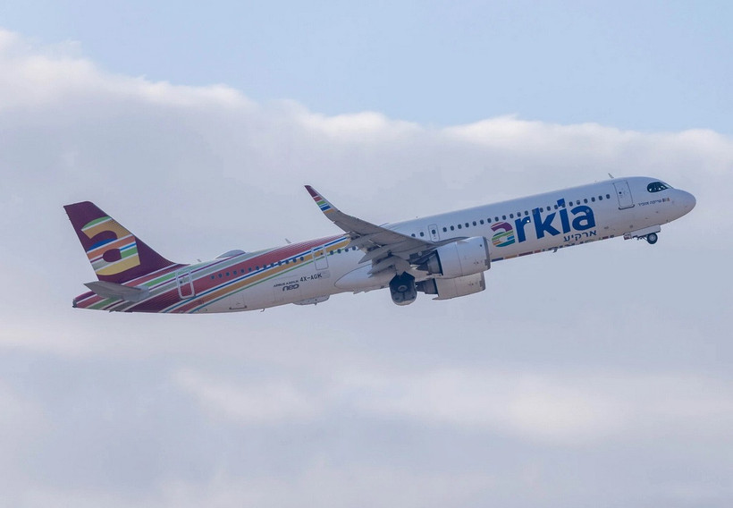 Máy bay của hãng hàng không Arkia. (Nguồn: timesofisrael)