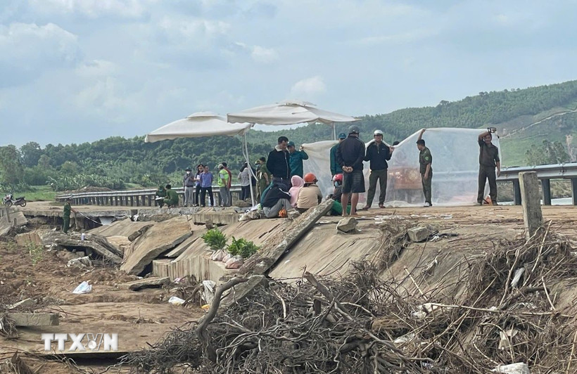 Hiện trường xảy ra vụ việc. (Ảnh: Tường Quân/TTXVN)