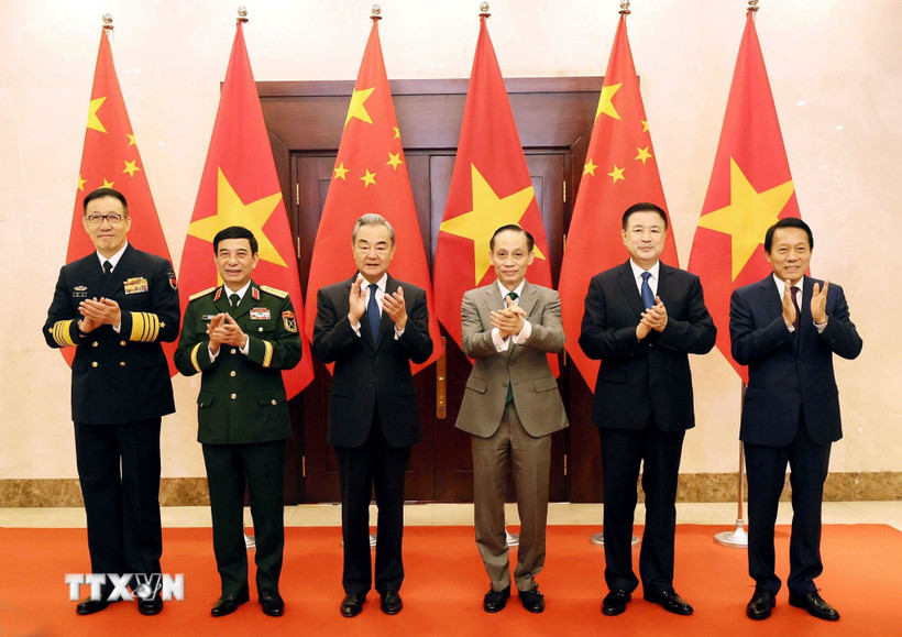 Bộ trưởng Ngoại giao, Quốc phòng, Công an Việt Nam-Trung Quốc tại Hội nghị lần thứ nhất, cơ chế đối thoại chiến lược “3+3.” (Ảnh: An Đăng/TTXVN)