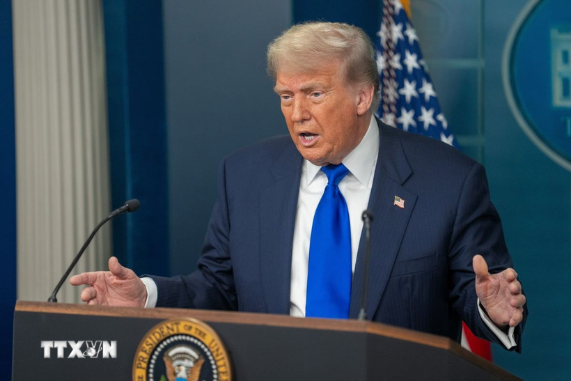 Tổng thống Mỹ Donald Trump. (Ảnh: THX/TTXVN)