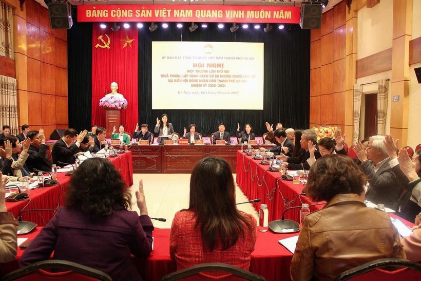 Hà Nội thông qua danh sách sơ bộ ứng cử viên đại biểu Quốc hội, Hội đồng Nhân dân thành phố. (Nguồn: Báo Đại Đoàn kết)