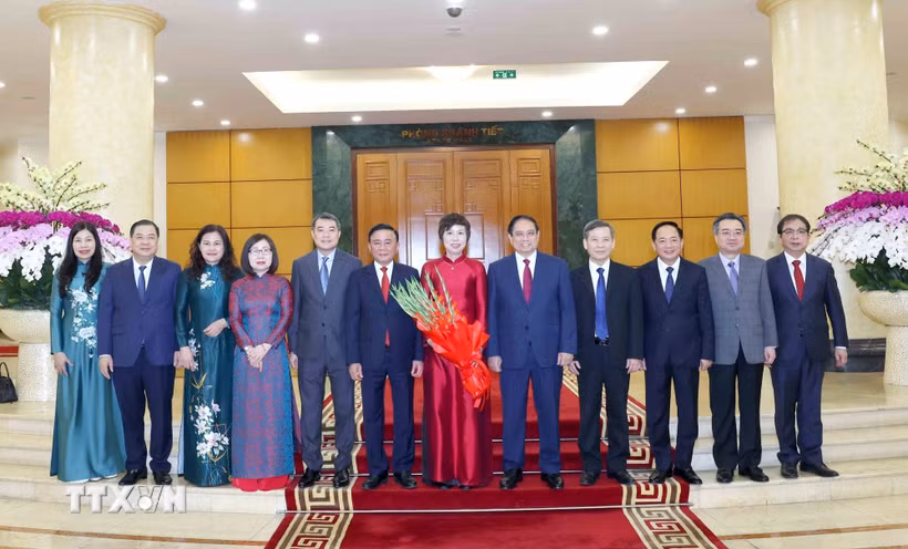 Các đại biểu tham dự Hội nghị công bố Quyết định của Bộ Chính trị về công tác tổ chức và cán bộ. (Ảnh: Phương Hoa/TTXVN)