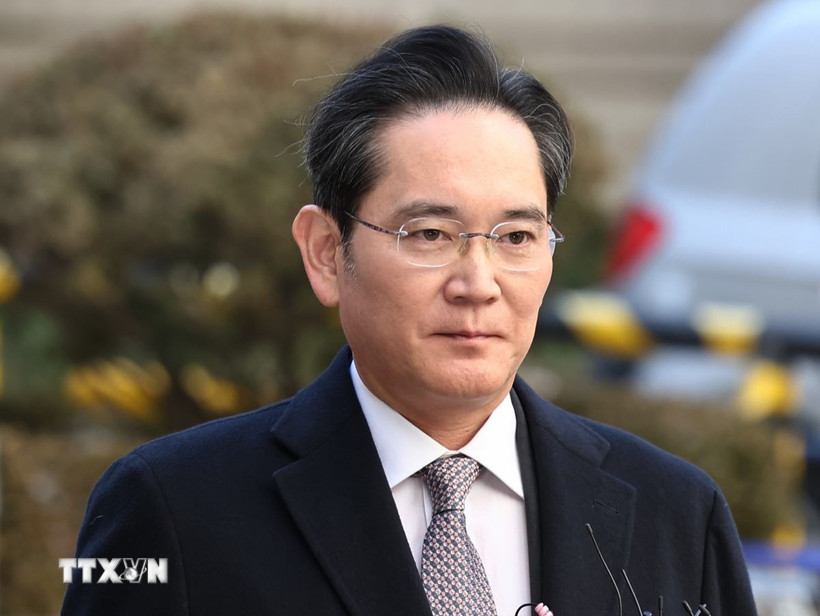 Chủ tịch Samsung Electronics Lee Jae-yong đứng đầu khi khối tài sản cổ phiếu của ông tăng thêm hơn 13,9 nghìn tỷ won. (Ảnh: Yonhap/TTXVN)