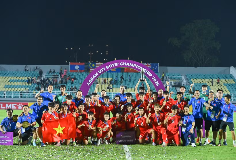 U17 Việt Nam quyết giành vé dự World Cup sau chức vô địch Đông Nam Á. (Nguồn: VFF)