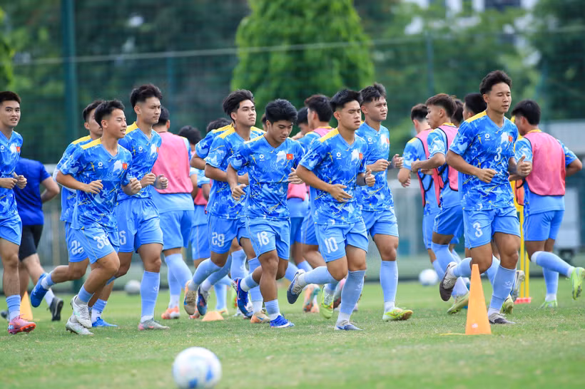 U19 Việt Nam tự tin bước vào hành trình chinh phục chức vô địch U19 Đông Nam Á. (Nguồn: VFF)
