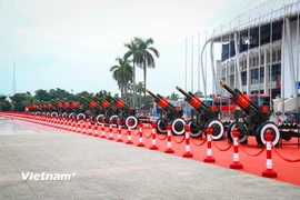 Ngắm dàn pháo lễ sẵn sàng 'khai hỏa' chào mừng 80 năm Quốc khánh 2/9 