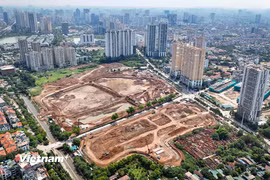 Toàn cảnh "túi chứa nước" khổng lồ phía Tây Thủ đô trước cao điểm mùa mưa