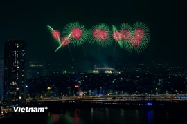 Rực rỡ 'đại tiệc' pháo hoa mừng thành công Đại hội XIV của Đảng