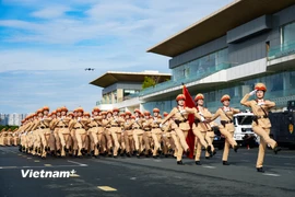Công an Hà Nội hăng say luyện tập cho Lễ kỷ niệm 80 năm Quốc khánh 2/9 