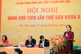 Ban Thường trực Ủy ban Trung ương Mặt trận Tổ quốc Việt Nam tổ chức Hội nghị Đoàn Chủ tịch Ủy ban Trung ương Mặt trận Tổ quốc Việt Nam lần thứ Sáu khóa X. (Ảnh: Hoài Nam/Vietnam+)
