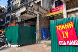 Người dân khu giải tỏa dự án Vành đai 1 thanh lý hàng hoá để bàn giao mặt bằng