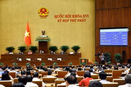 Quốc hội biểu quyết thông qua Luật Tiếp cận thông tin (sửa đổi). Ảnh: Doãn Tấn - TTXVN
