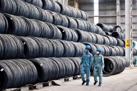 Hòa Phát lập kỷ lục vượt 10 triệu tấn thép trong năm 2025, tăng 31%. (Ảnh: Vietnam+)