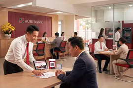 Agribank dành 55.000 tỷ đồng ưu đãi lãi suất cho doanh nghiệp sản xuất kinh doanh. (Ảnh: Vietnam+)