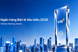 VIB được vinh danh Ngân hàng bán lẻ tiêu biểu. (Ảnh: Vietnam+)