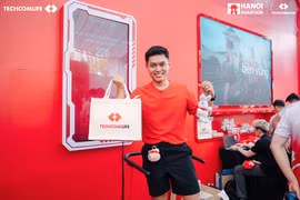 Techcom Life đồng hành Giải Marathon Quốc tế Hà Nội Techcombank mùa thứ 5. (Ảnh: Vietnam+)