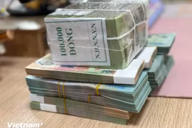 Ngân hàng dồn dập chia cổ phiếu “khủng” để tăng vốn điều lệ. (Ảnh: Vietnam+)