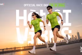 VPBank và Coolmate nâng trải nghiệm tại VPBank Hanoi International Marathon. (Ảnh: Vietnam+)
