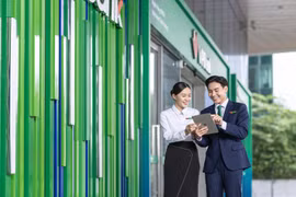 Ngân hàng VPBank đặt mục tiêu tài sản vượt mốc 1 triệu tỷ đồng, nằm trong nhóm các ngân hàng quốc doanh. (Ảnh: Vietnam+)