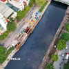 Một đoạn sông Tô Lịch. (Nguồn ảnh: TTXVN)