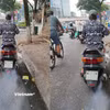 Khói thải từ phương tiện giao thông cũ nát. (Ảnh: Hùng Võ/Vietnam+)