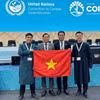 Đoàn Việt Nam tham dự Hội nghị lần thứ 17 các Bên tham gia Công ước Liên hợp quốc về Chống sa mạc hóa. (Ảnh: Cục Lâm nghiệp và Kiểm lâm cung cấp)