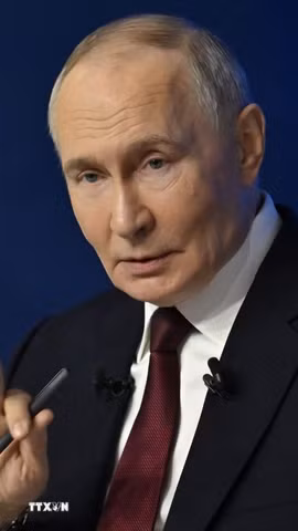 Tổng thống Nga Vladimir Putin. (Ảnh minh họa: AA/TTXVN)