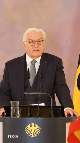 Tổng thống Đức Frank-Walter Steinmeier. (Ảnh: THX/TTXVN)