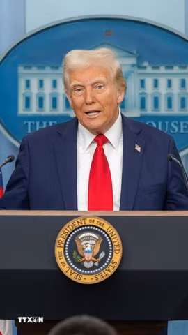 Tổng thống Mỹ Donald Trump. (Ảnh: THX/TTXVN)