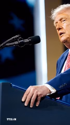 Tổng thống Mỹ Donald Trump. (Ảnh: Getty Images/TTXVN)