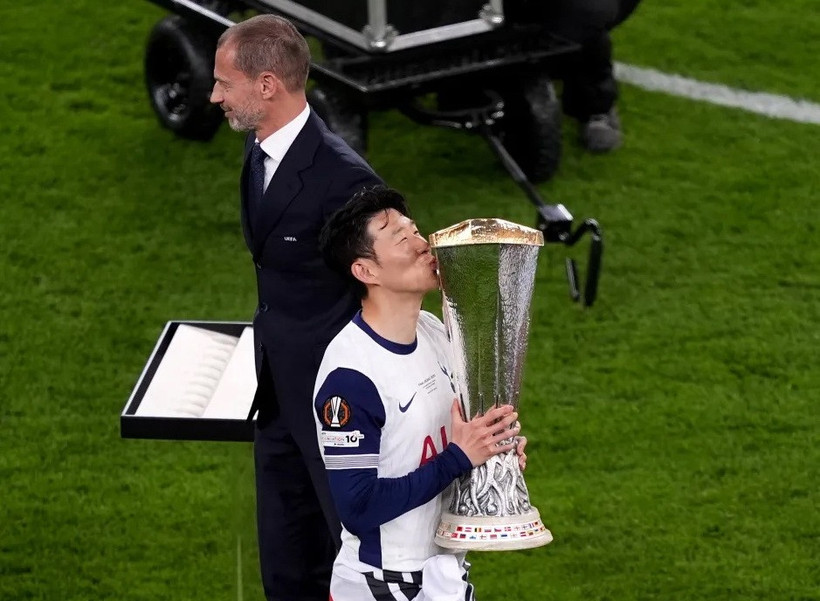 Son Heung-min không được nhận huy chương vô địch Europa League. (Nguồn: Getty Images)