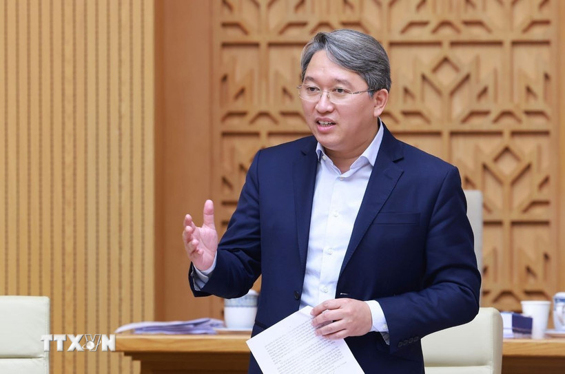 Bộ trưởng Bộ Tư pháp Nguyễn Hải Ninh. (Ảnh: Dương Giang-TTXVN)