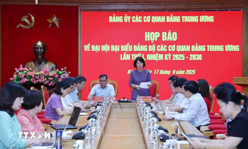 Quang cảnh họp báo. (Ảnh: Phương Hoa/TTXVN)