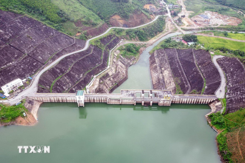 Hồ chứa nước Ngòi Giành. (Ảnh: Tạ Toàn/TTXVN)