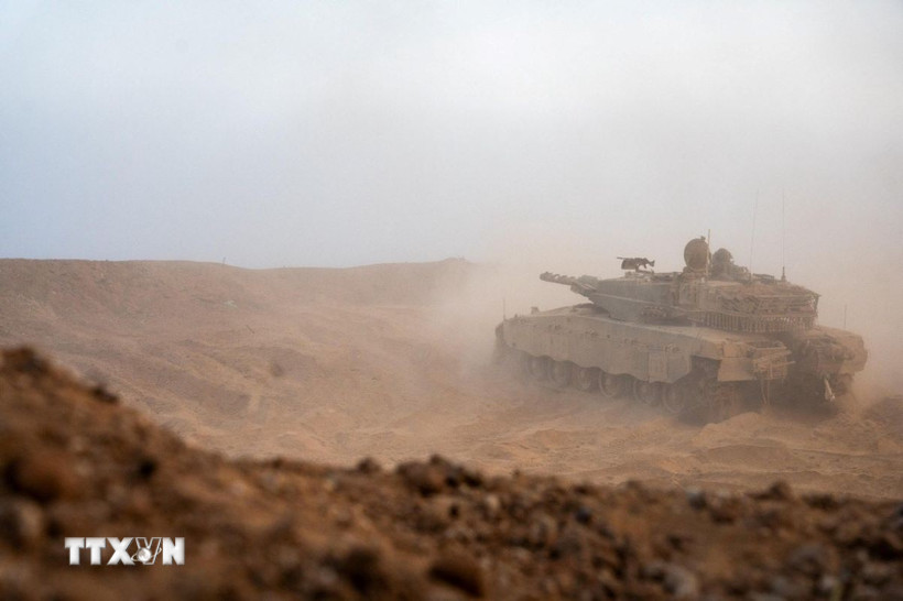Xe tăng của quân đội Israel. (Ảnh minh họa: THX/TTXVN)