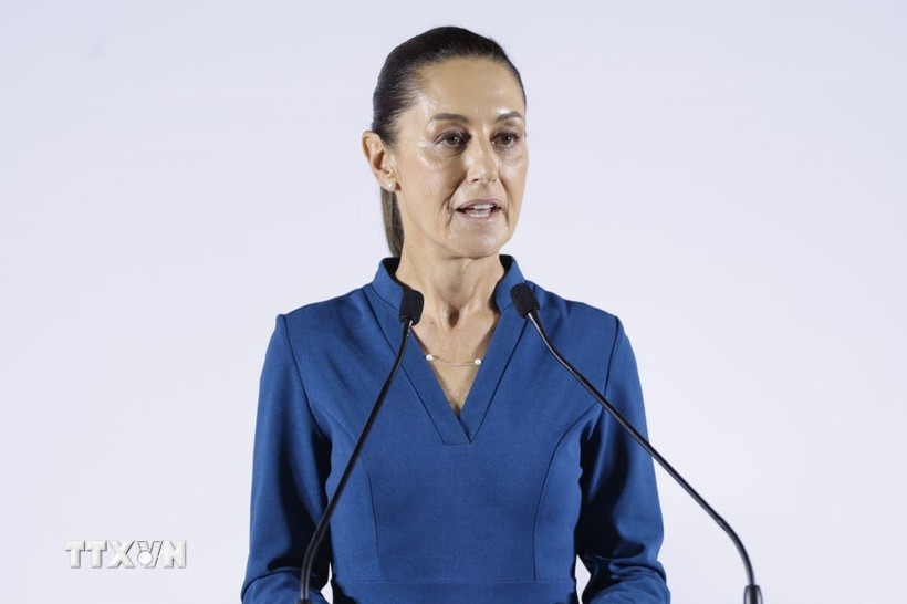 Tổng thống Mexico Claudia Sheinbaum. (Ảnh: THX/TTXVN)