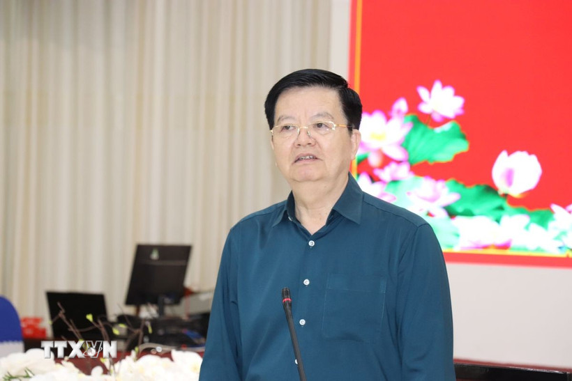 Phó Thủ tướng Mai Văn Chính phát biểu tại buổi làm việc. (Ảnh: Thanh Bình/TTXVN)