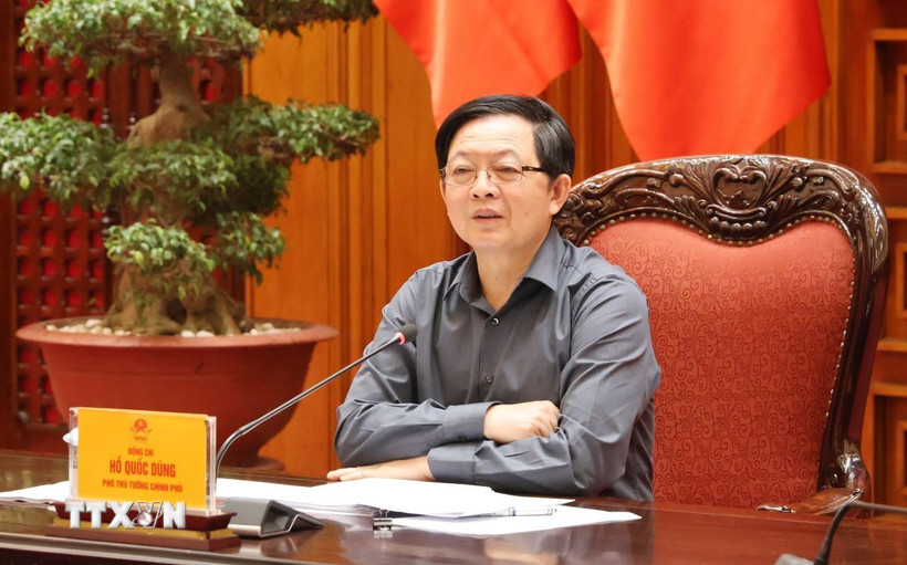 Phó Thủ tướng Hồ Quốc Dũng phát biểu tại cuộc họp. (Ảnh: Xuân Tùng/TTXVN)