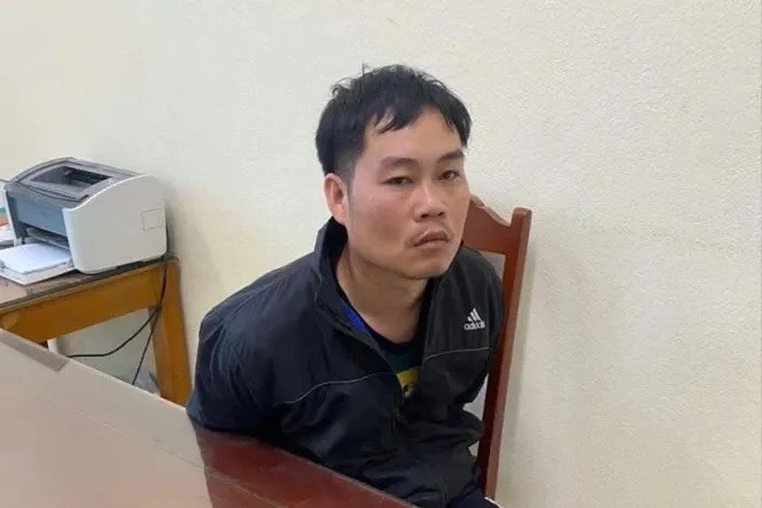 Đối tượng Nguyễn Phúc Quang tại Cơ quan điều tra. (Nguồn: Công an Thanh Hóa)