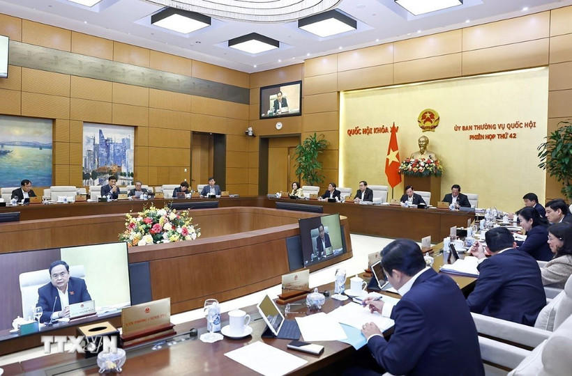 Chủ tịch Quốc hội Trần Thanh Mẫn phát biểu. (Ảnh: Doãn Tấn/TTXVN)