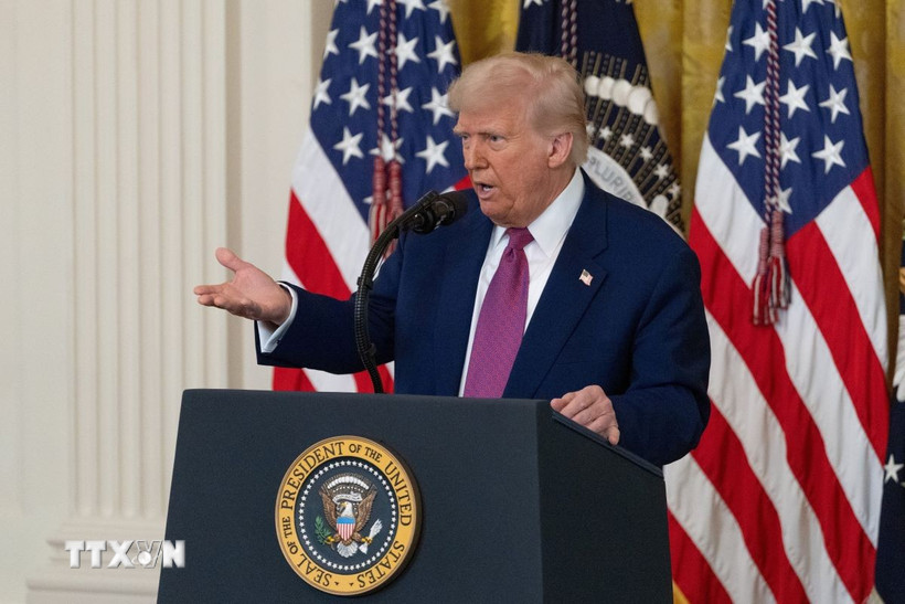 Tổng thống Mỹ Donald Trump. (Ảnh: THX/TTXVN)