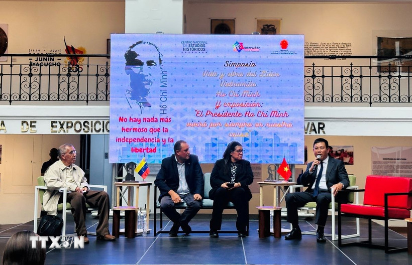 Đại sứ Vũ Trung Mỹ phát biểu tại sự kiện. (Ảnh: TTXVN phát)